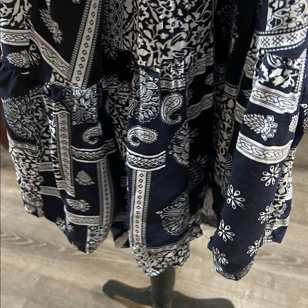 NATURAL LIFE Black and White Floral Shorts One Piece Romper - Picture 6 of 6